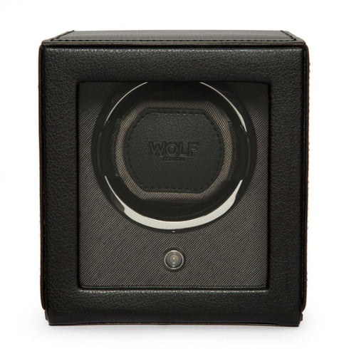 Cub Single Watch Winder With Cover (Black)